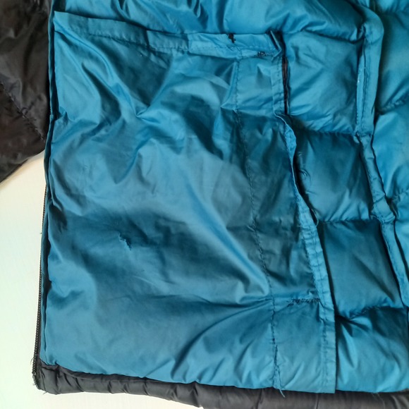 Size 12 Black Padded Hooded Coat Quilted - Picture 9 of 12